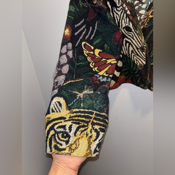 Vintage Paco Solér Jungle Animals Wildlife Safari Blazer - Picture 4 of 10